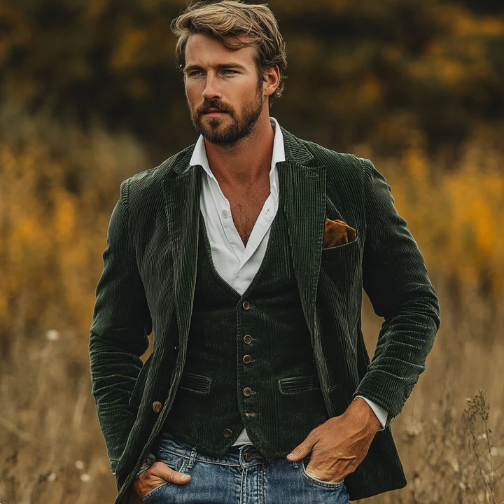 MORITZ - VINTAGE-WESTE UND BLAZER-SET - Image 4