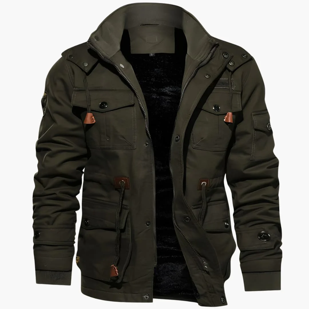 Multi-Pocket Militärjacke für Herren - Image 4