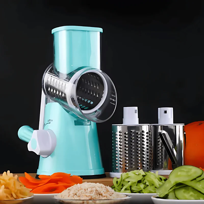 Multifunktionale Mandoline für Gemüse mit robuster Ausführung, Sicherheitsfunktionen und 3 austauschbaren Klingen - Image 7