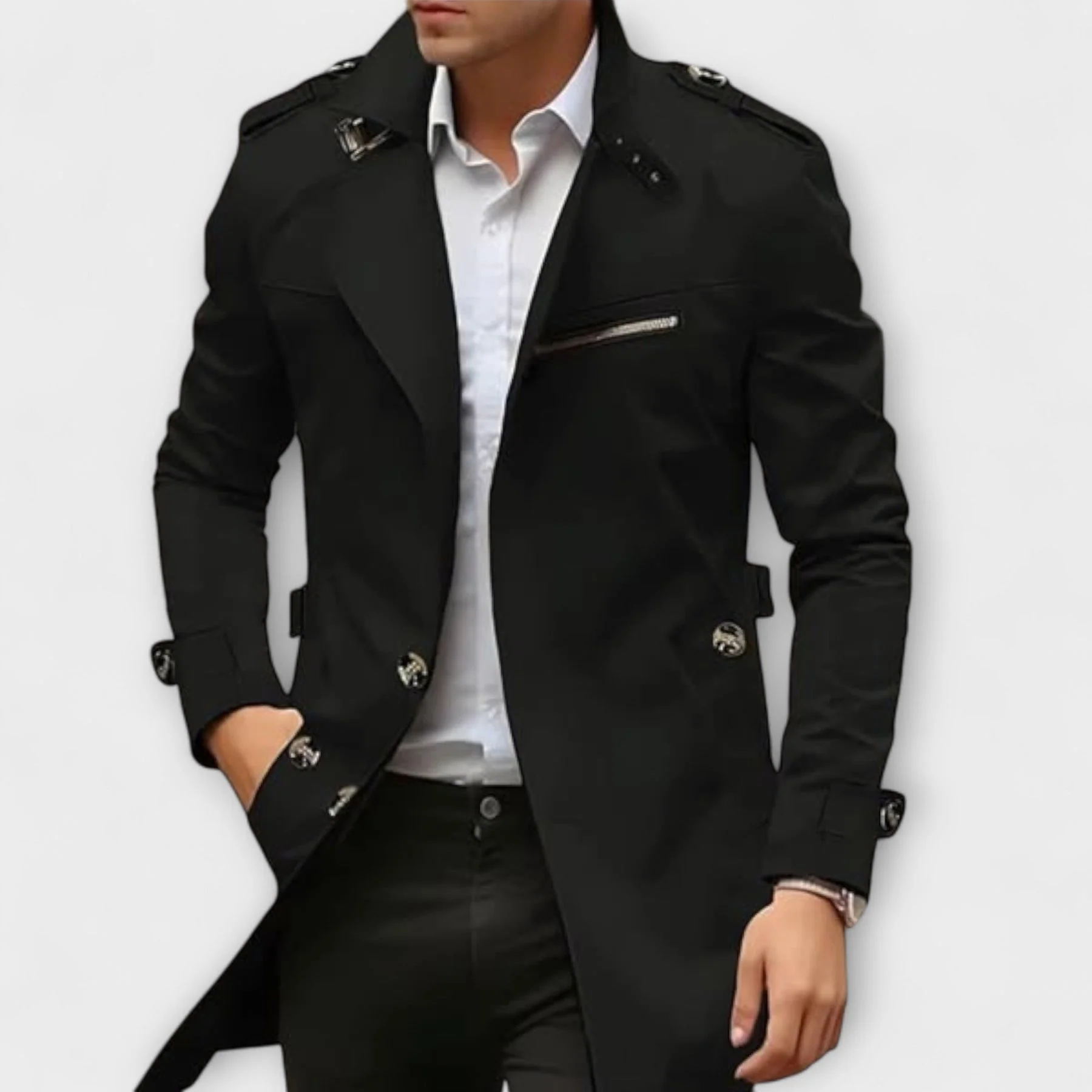 Nadiem – Handgefertigte Trenchjacke - Image 2