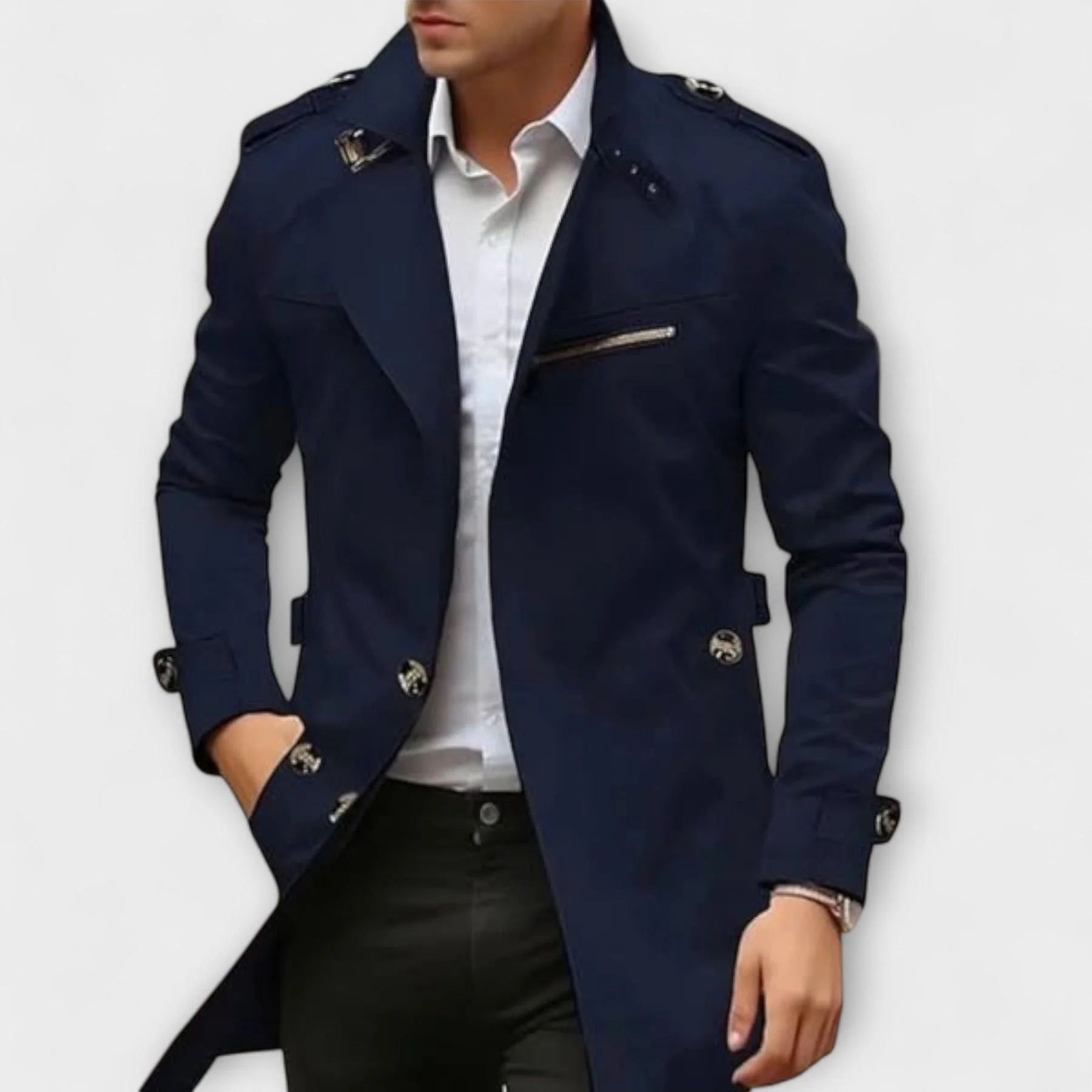 Nadiem – Handgefertigte Trenchjacke - Image 3