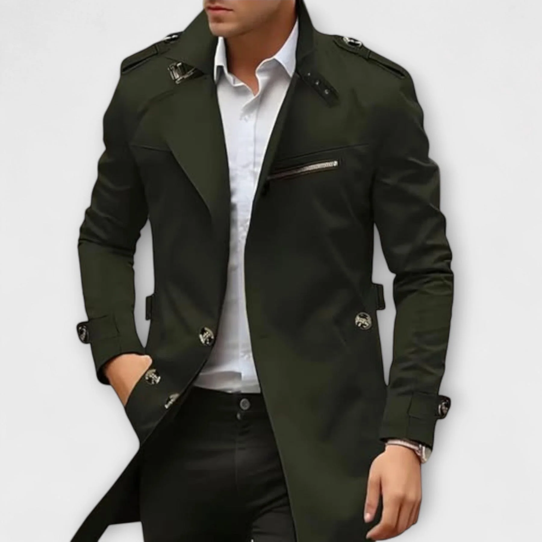 Nadiem – Handgefertigte Trenchjacke - Image 4
