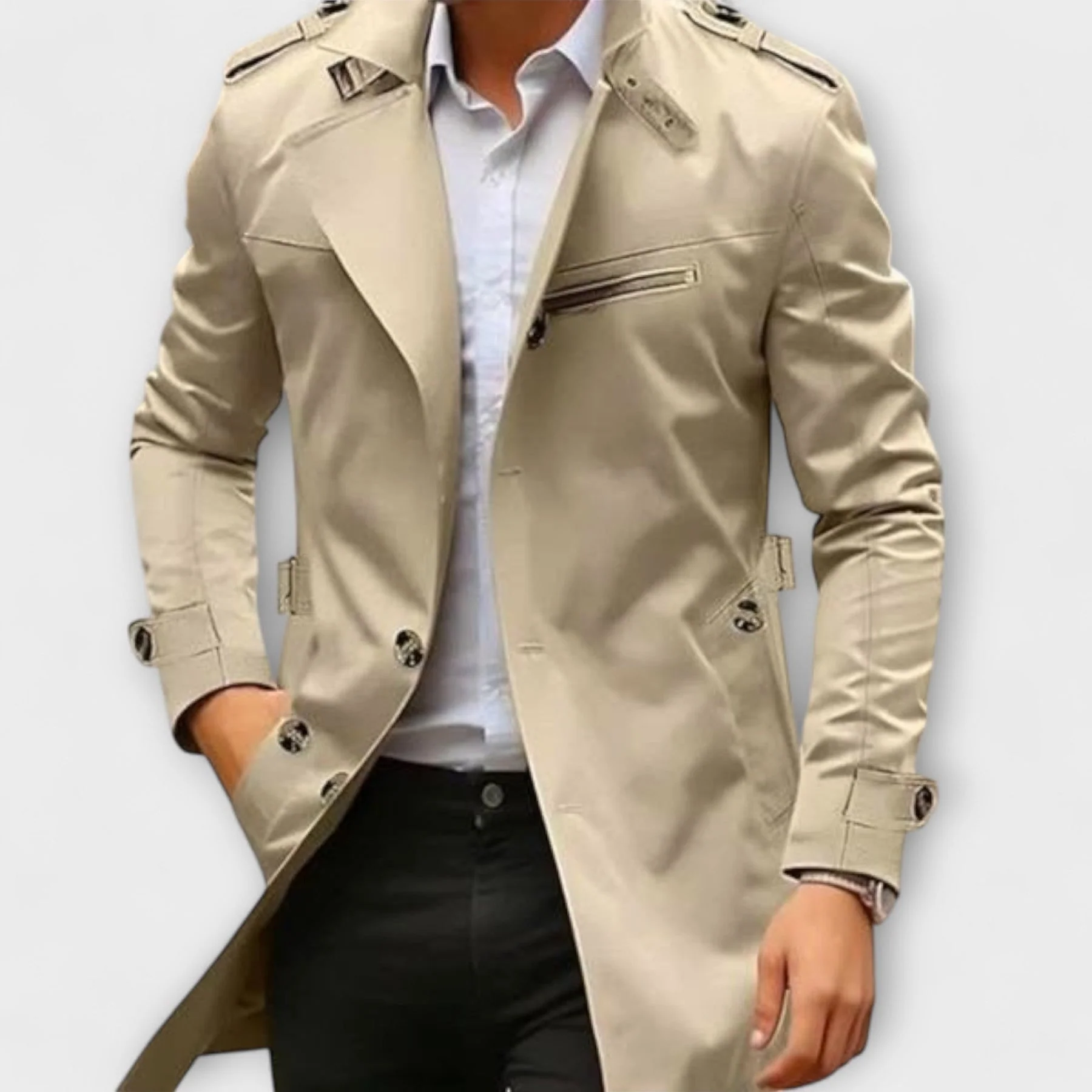 Nadiem – Handgefertigte Trenchjacke - Image 5