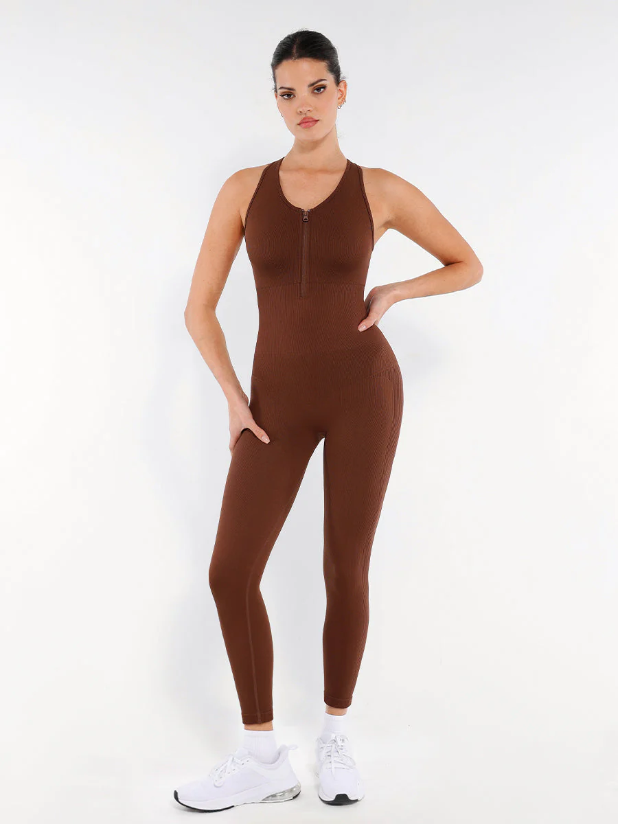 Nahtloser Shapewear-Jumpsuit mit Reißverschluss - Image 6