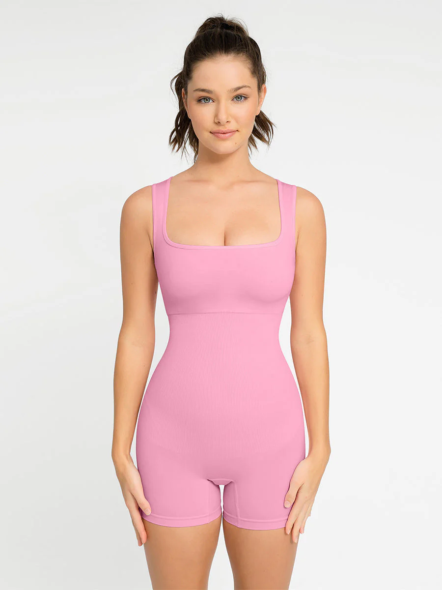 Nahtloser Shapewear-Strampler mit quadratischem Ausschnitt - Image 14