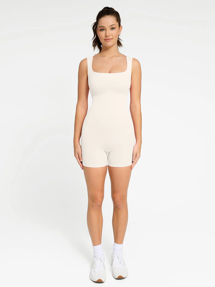 Nahtloser Shapewear-Strampler mit quadratischem Ausschnitt - Image 18
