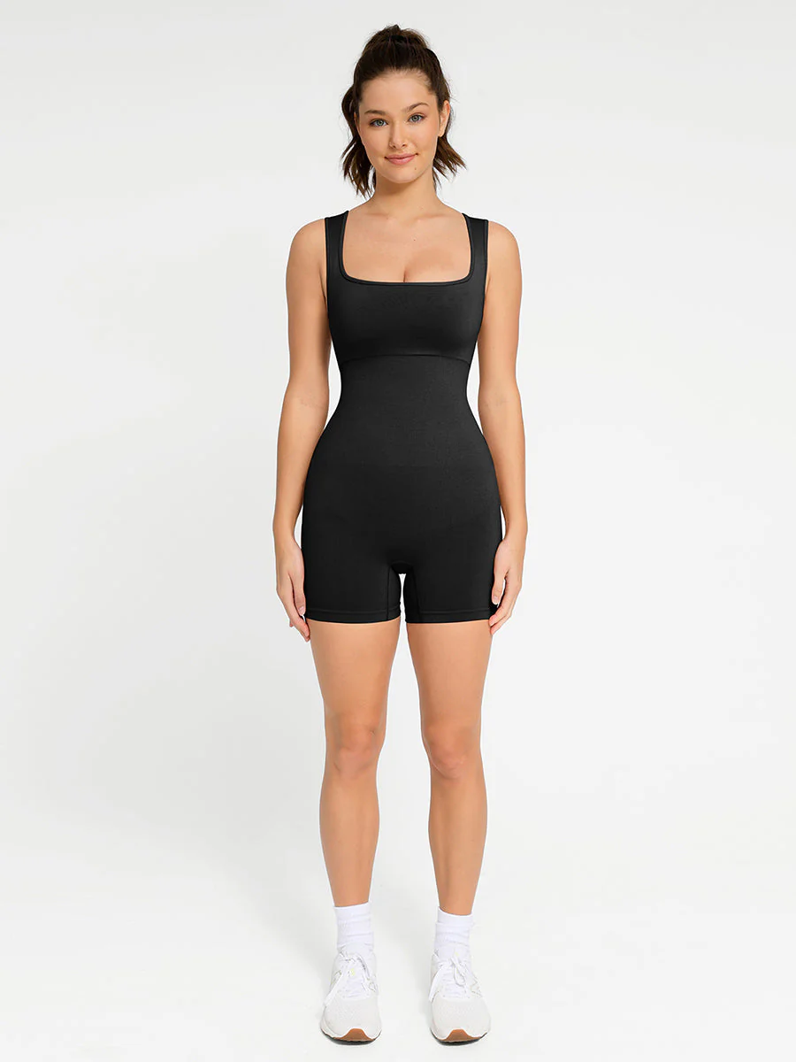 Nahtloser Shapewear-Strampler mit quadratischem Ausschnitt - Image 19