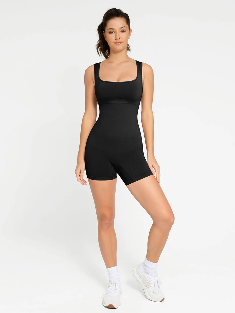 Nahtloser Shapewear-Strampler mit quadratischem Ausschnitt - Image 6