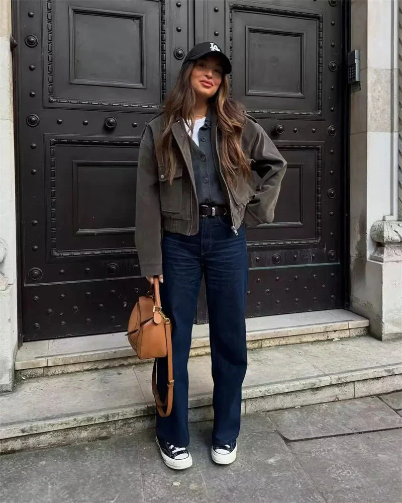 Naila | Suede Pilotjacke - Image 4
