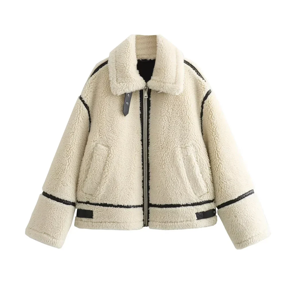 Nami | Kunstfell Bikerjacke - Image 6
