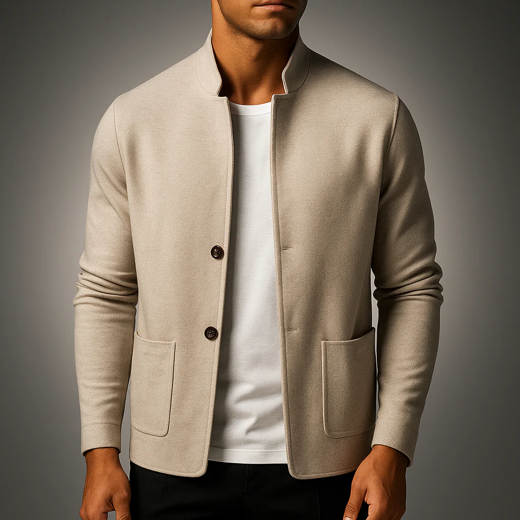 Nandor – Strickjacke Mit Fronttasche - Image 3