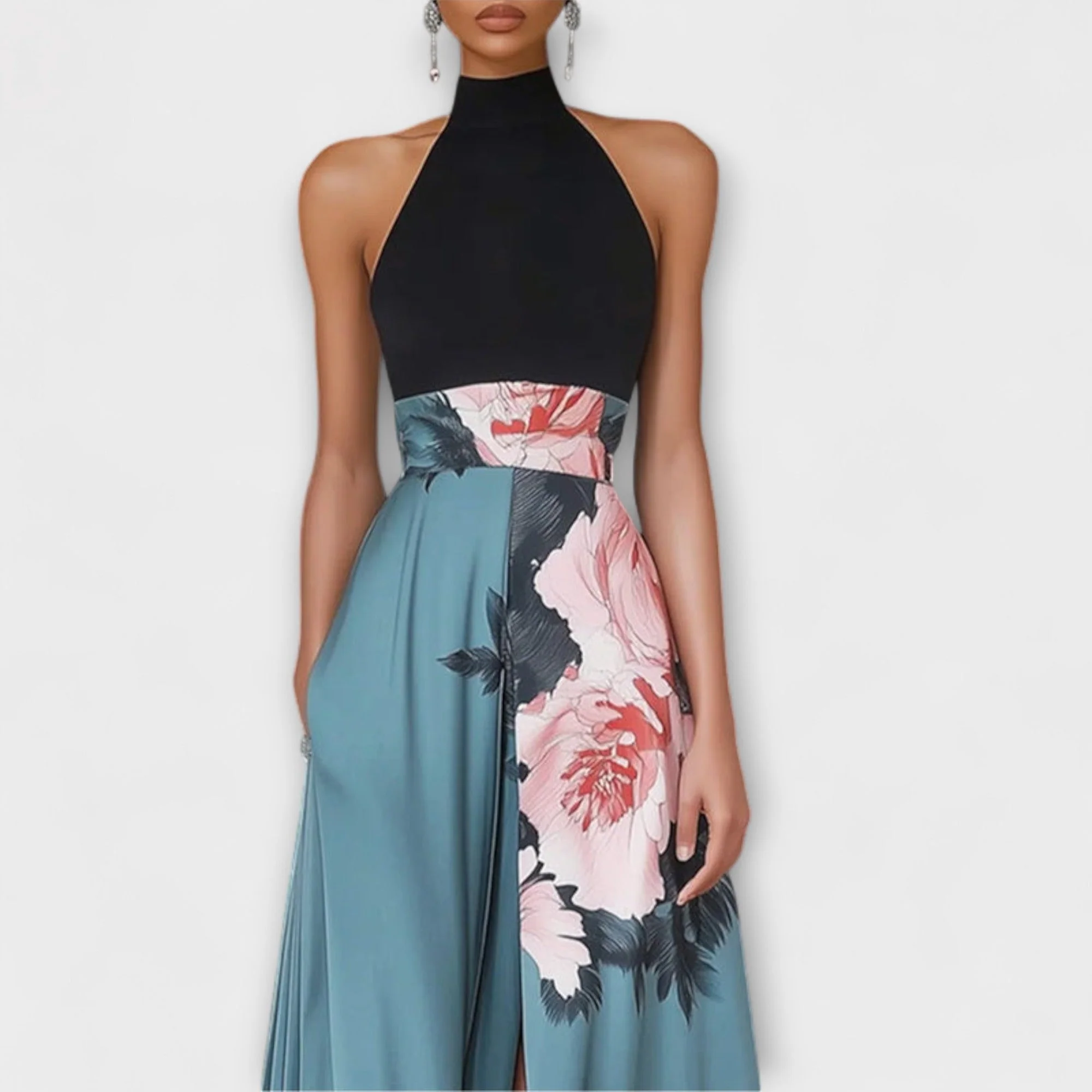 Natalie - Floral A-Line Maxi Dress - Image 2
