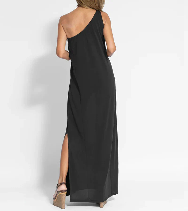 Natalie - Schickes One-Shoulder Maxikleid für Frauen - Image 2