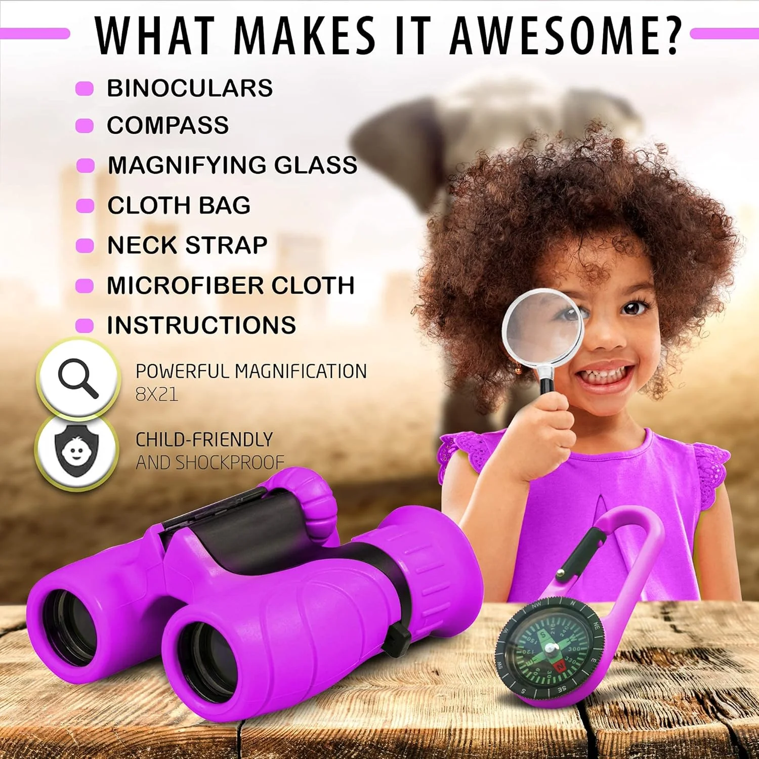 NatureScope | Kompaktes Fernglas für Kinder auf ihren Outdoor-Abenteuern - Image 2