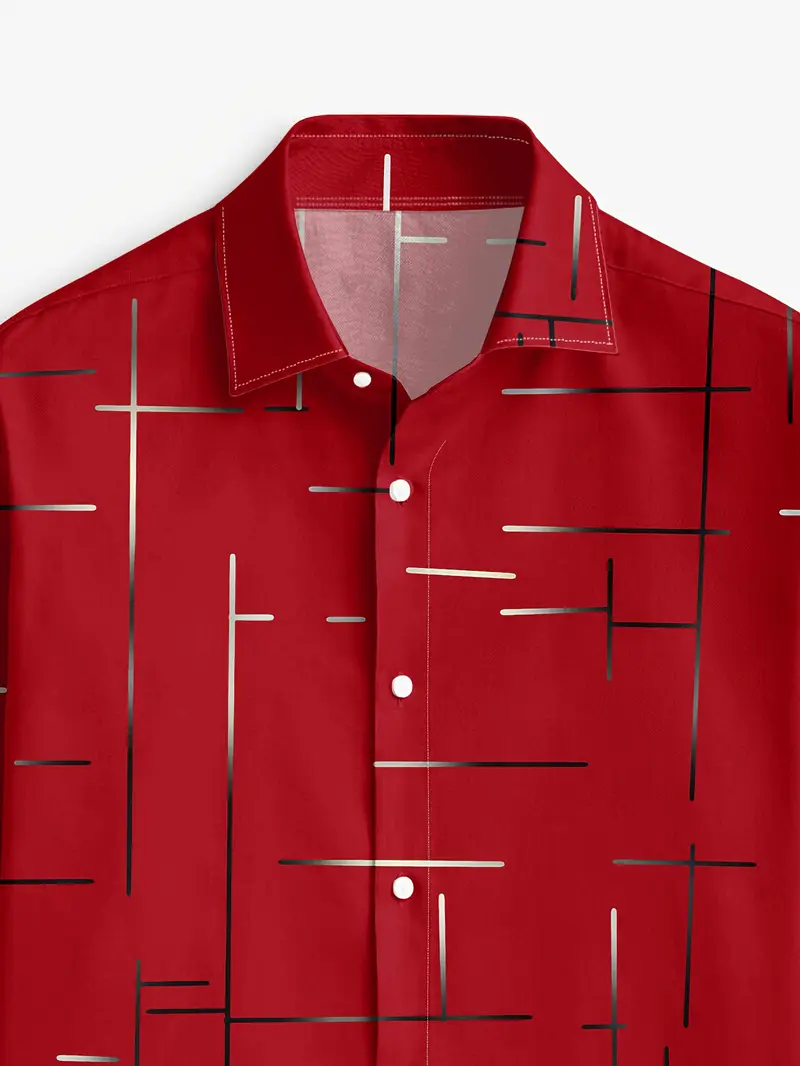 Nerio - Langarmhemd Mit Geometrischem Drucken - Image 8