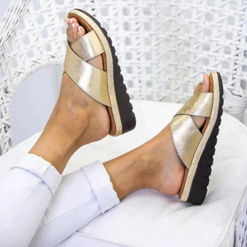 Nicole | Damen Sommer Orthopädische Stil Sandalen