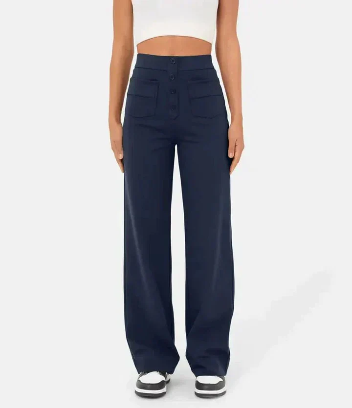 Nina | Elastische Hose mit hoher Taille - Image 18