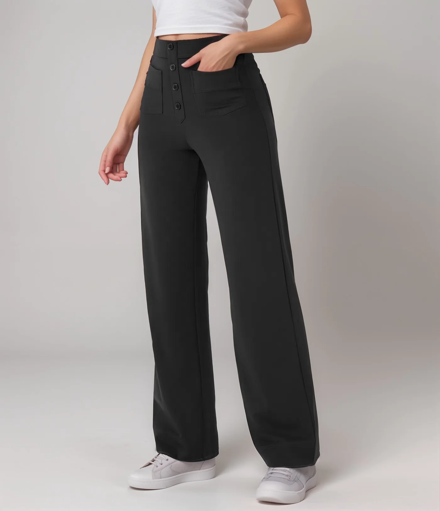 Nina | Elastische Hose mit hoher Taille - Image 2