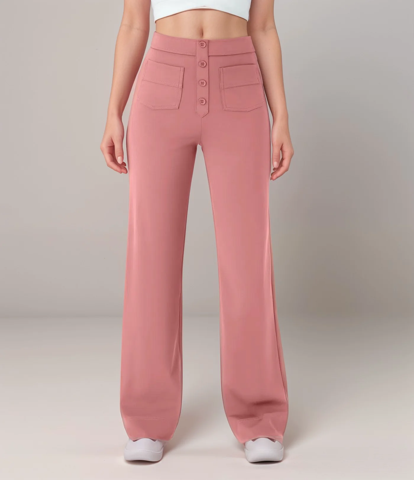 Nina | Elastische Hose mit hoher Taille - Image 8