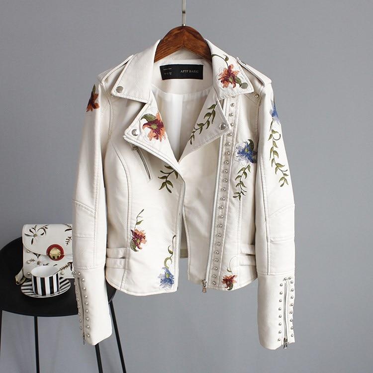NIXIE - JACKE AUS BESTICKTEM LEDER - Image 4