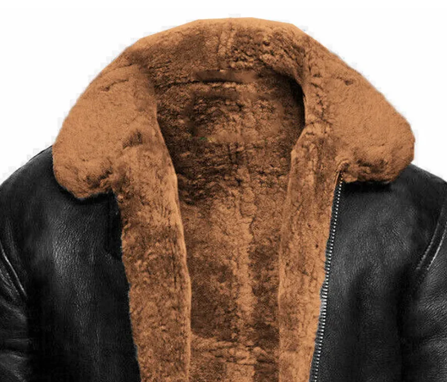 Noah | Elegante Lederjacke für Herren Mit Fell Winter - Image 5