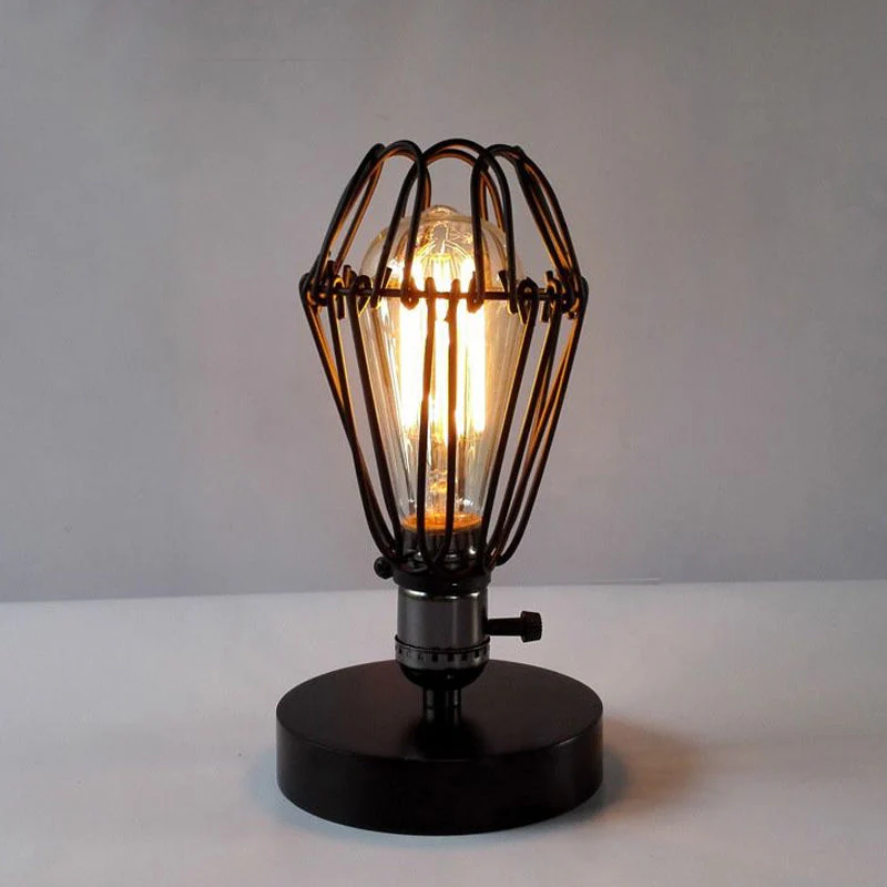 Noctiron – Industrielle Tischlampe mit Kronenblatt-Rahmen - Image 2