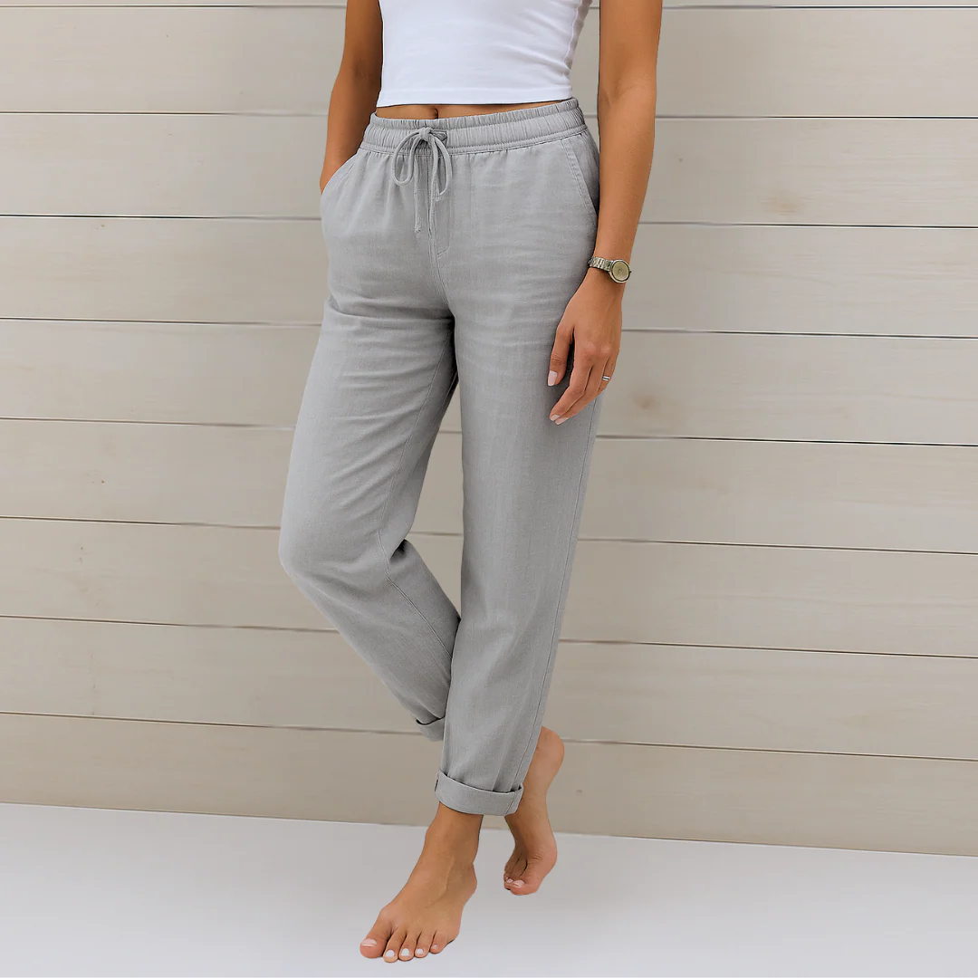 Nora™ | Hochwertige, atmungsaktive Stretchhose aus Leinen - Image 5