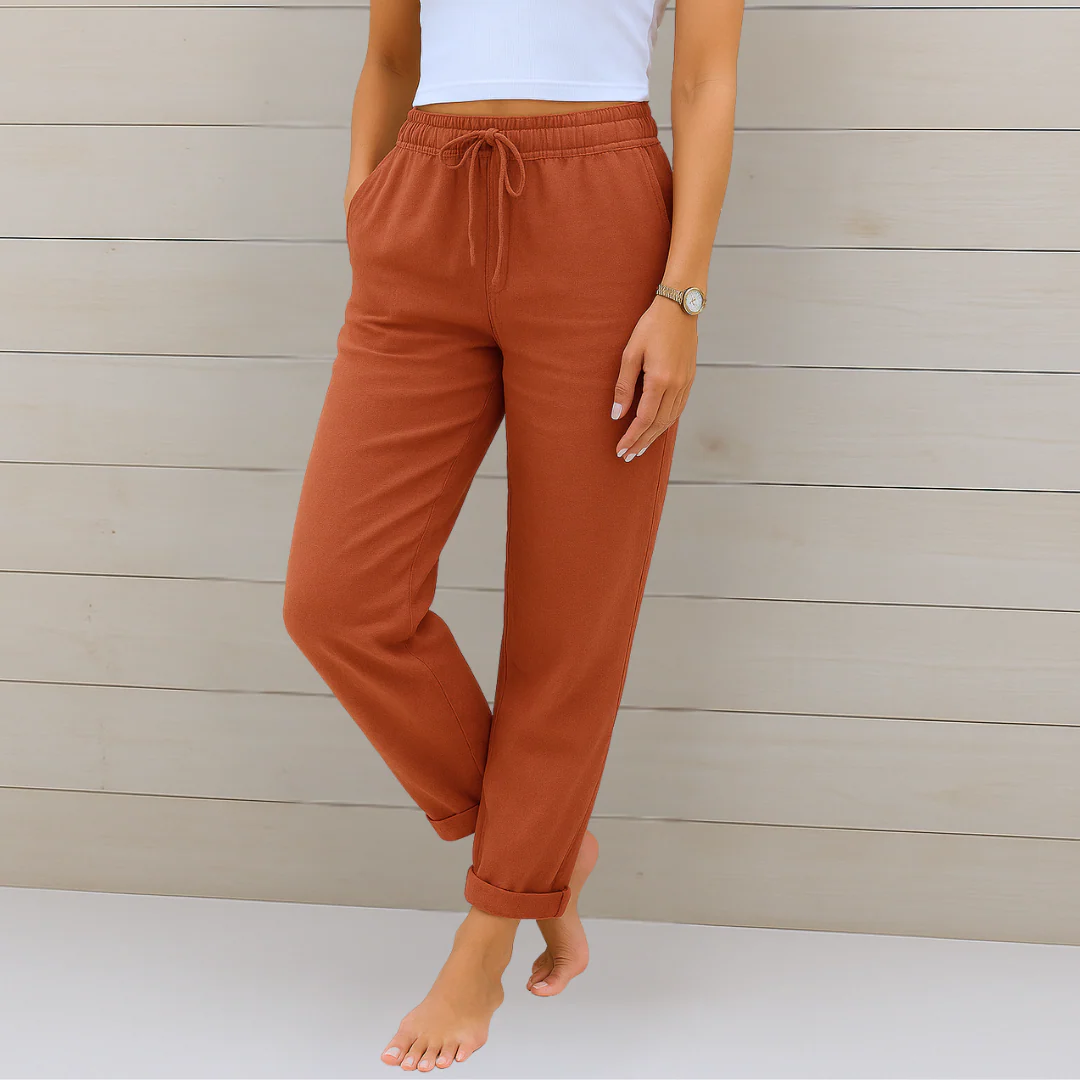 Nora™ | Hochwertige, atmungsaktive Stretchhose aus Leinen - Image 6