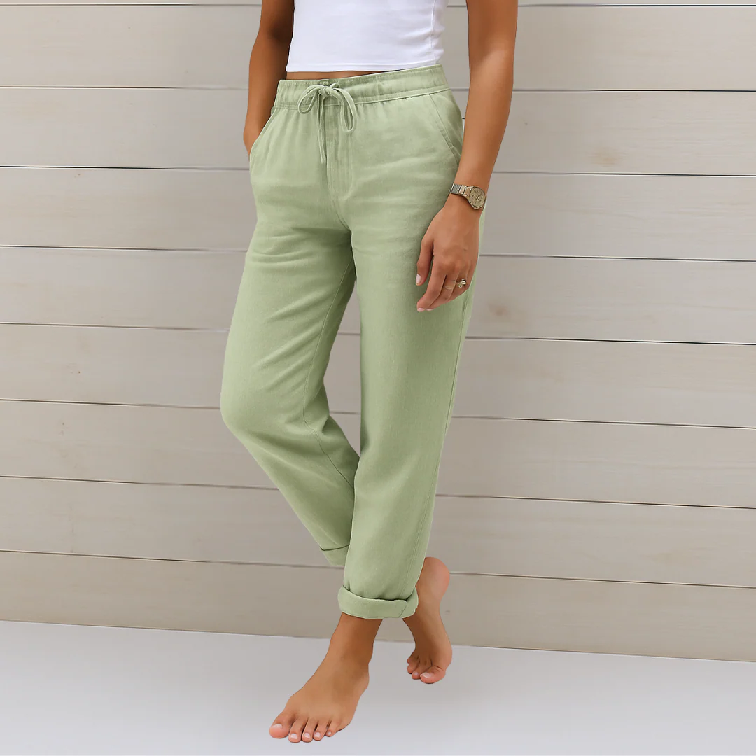 Nora™ | Hochwertige, atmungsaktive Stretchhose aus Leinen - Image 7