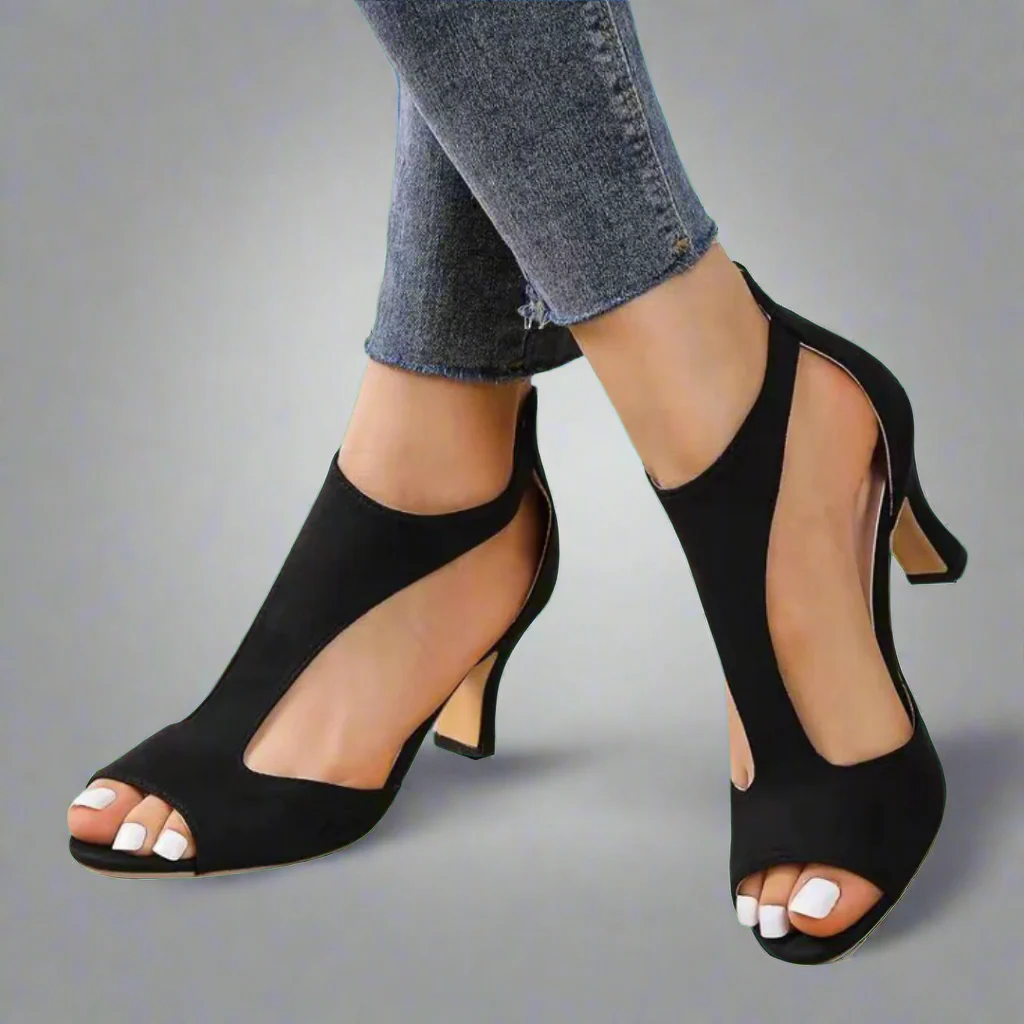 Nora™ | Premium Sandalen mit Reißverschluss