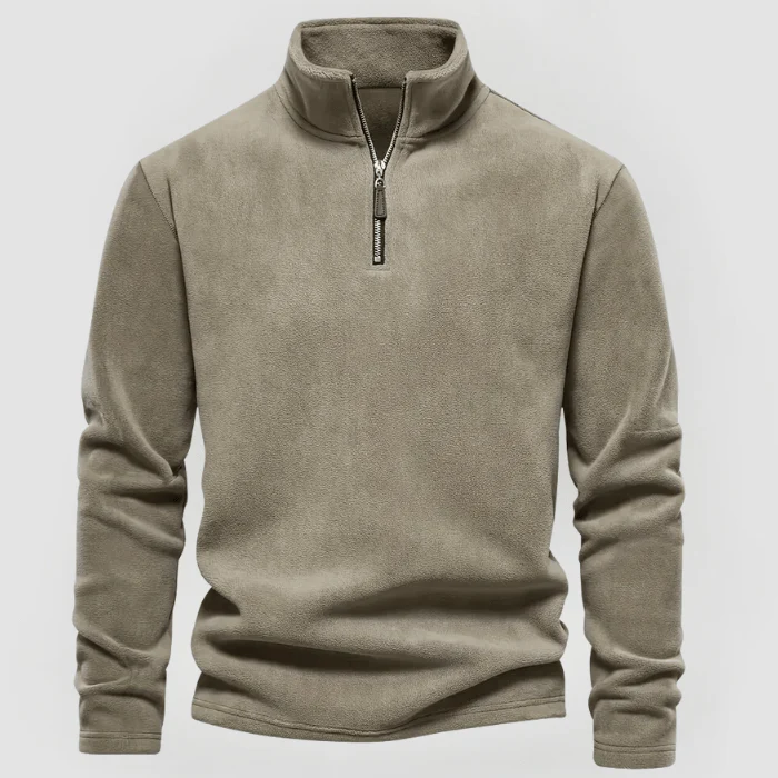NORBERT - FLEECE-PULLOVER MIT VIERTELREISSVERSCHLUSS - Image 3