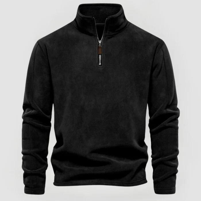 NORBERT - FLEECE-PULLOVER MIT VIERTELREISSVERSCHLUSS - Image 4