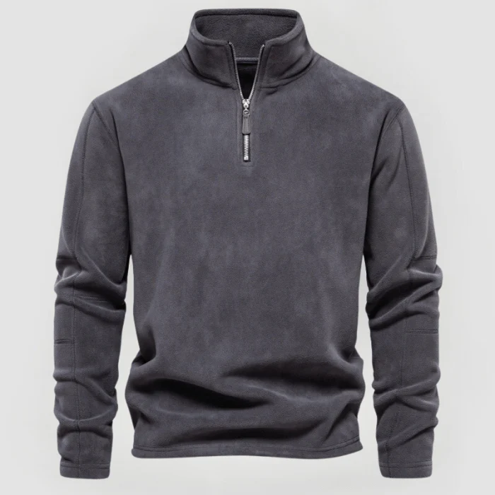 NORBERT - FLEECE-PULLOVER MIT VIERTELREISSVERSCHLUSS - Image 5