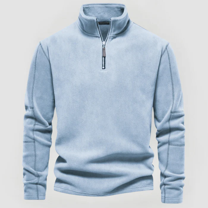 NORBERT - FLEECE-PULLOVER MIT VIERTELREISSVERSCHLUSS - Image 6