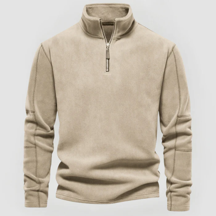 NORBERT - FLEECE-PULLOVER MIT VIERTELREISSVERSCHLUSS - Image 7