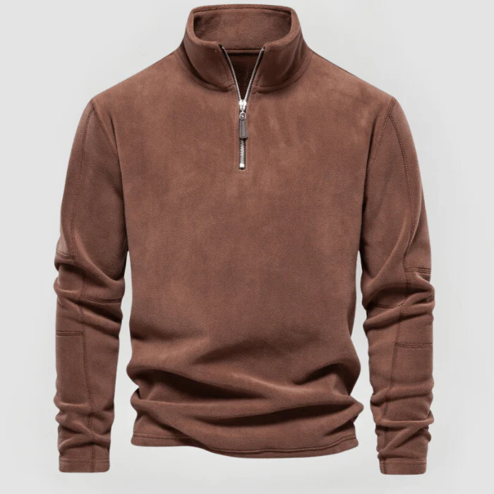 NORBERT - FLEECE-PULLOVER MIT VIERTELREISSVERSCHLUSS - Image 8