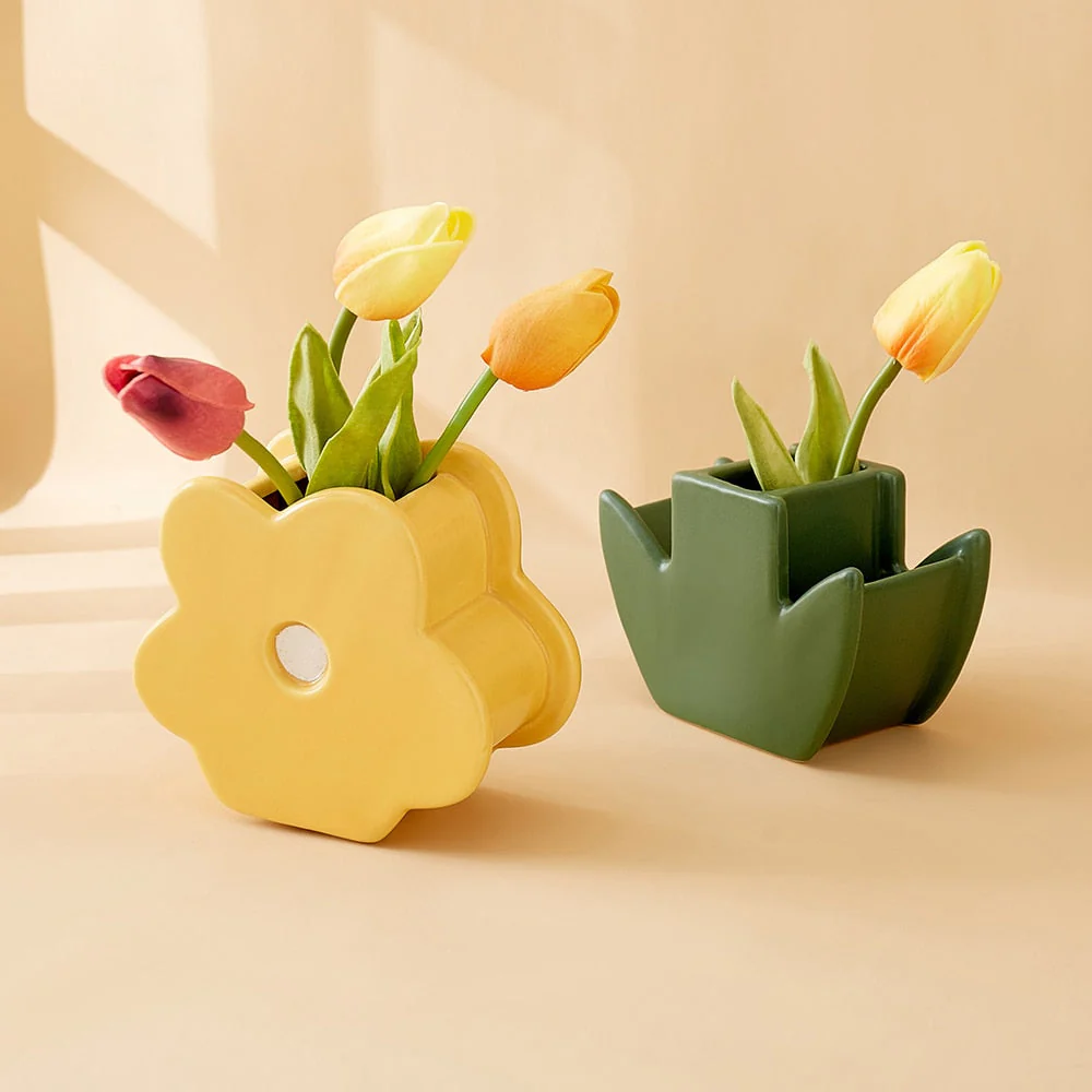 Nordic Bloom Vase – Lebendiges dekoratives Akzent - Image 3
