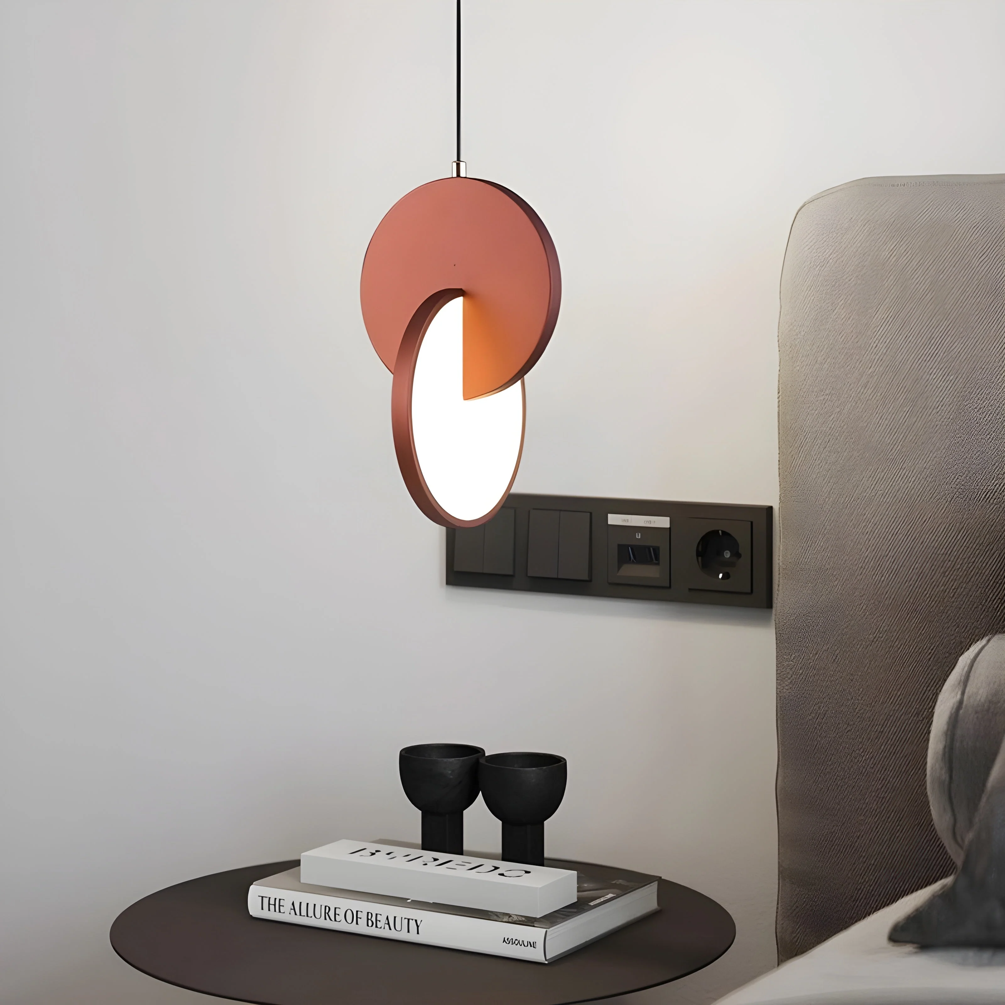 NordicGlow – Moderne skandinavische LED-Pendellampe mit rundem Rahmen und warmem Glühen - Image 9