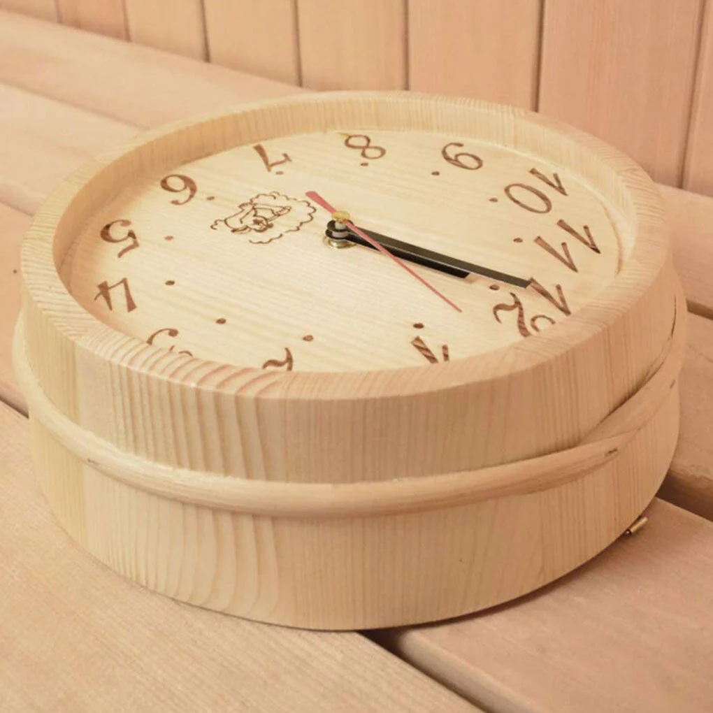 NordicHush Stille Holz Wanduhr - Image 2