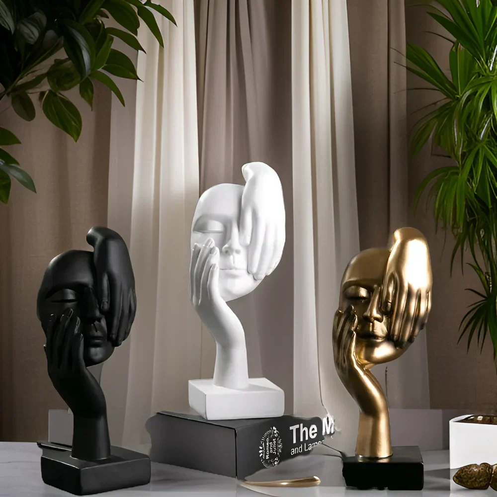 NordicMuse Abstrakte Gesichts Skulptur - Image 8
