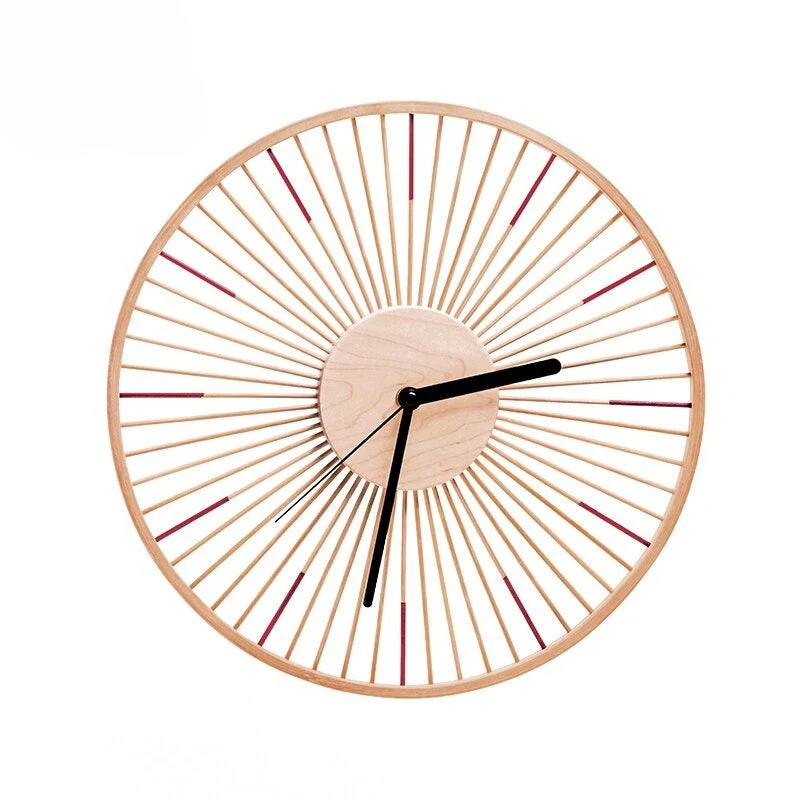 NordicSilence Bambusuhr – Minimalistisches Design mit geräuschlosem Uhrwerk