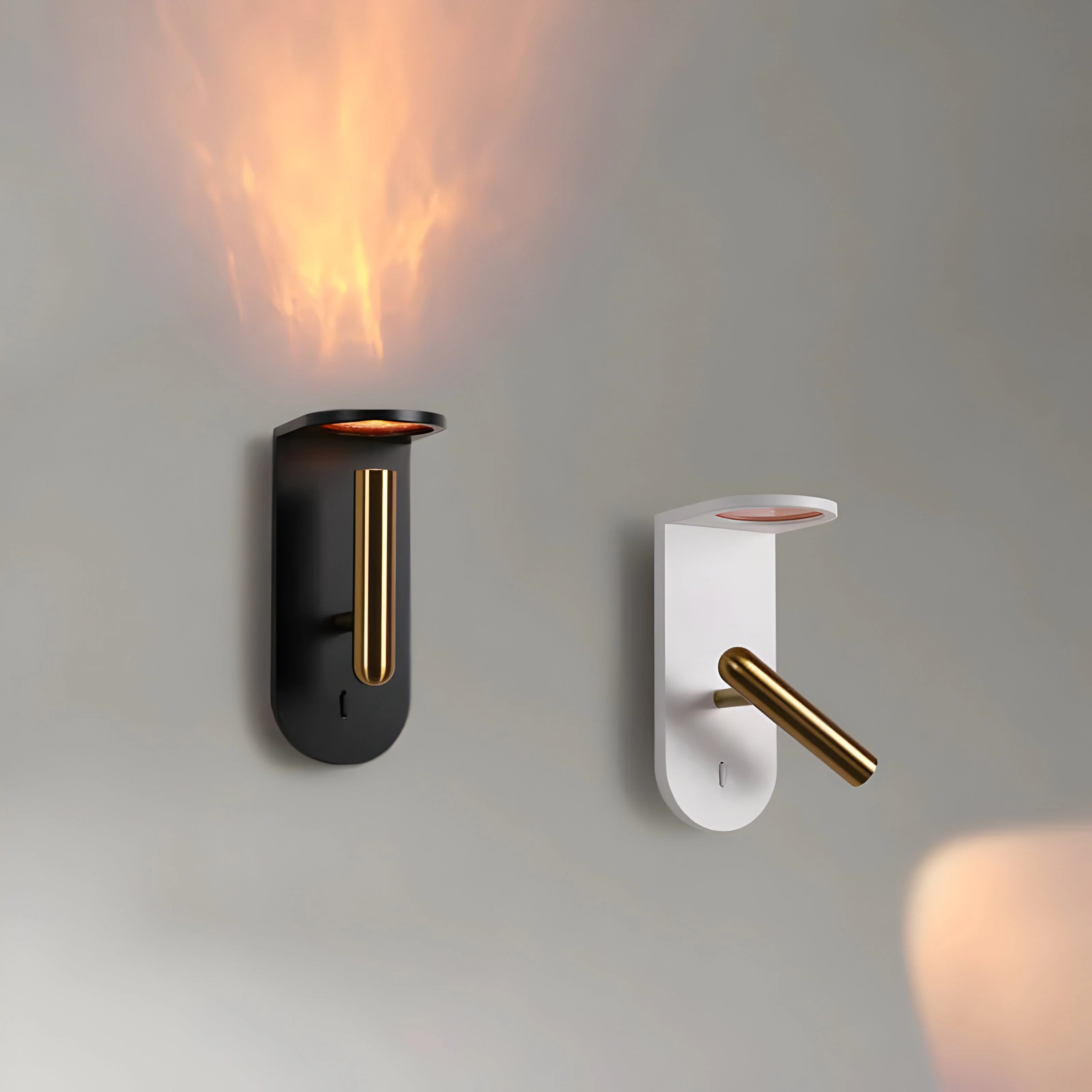 NordiFlame – Einstellbare nordische LED-Wandleuchte mit Flammeneffekt - Image 2