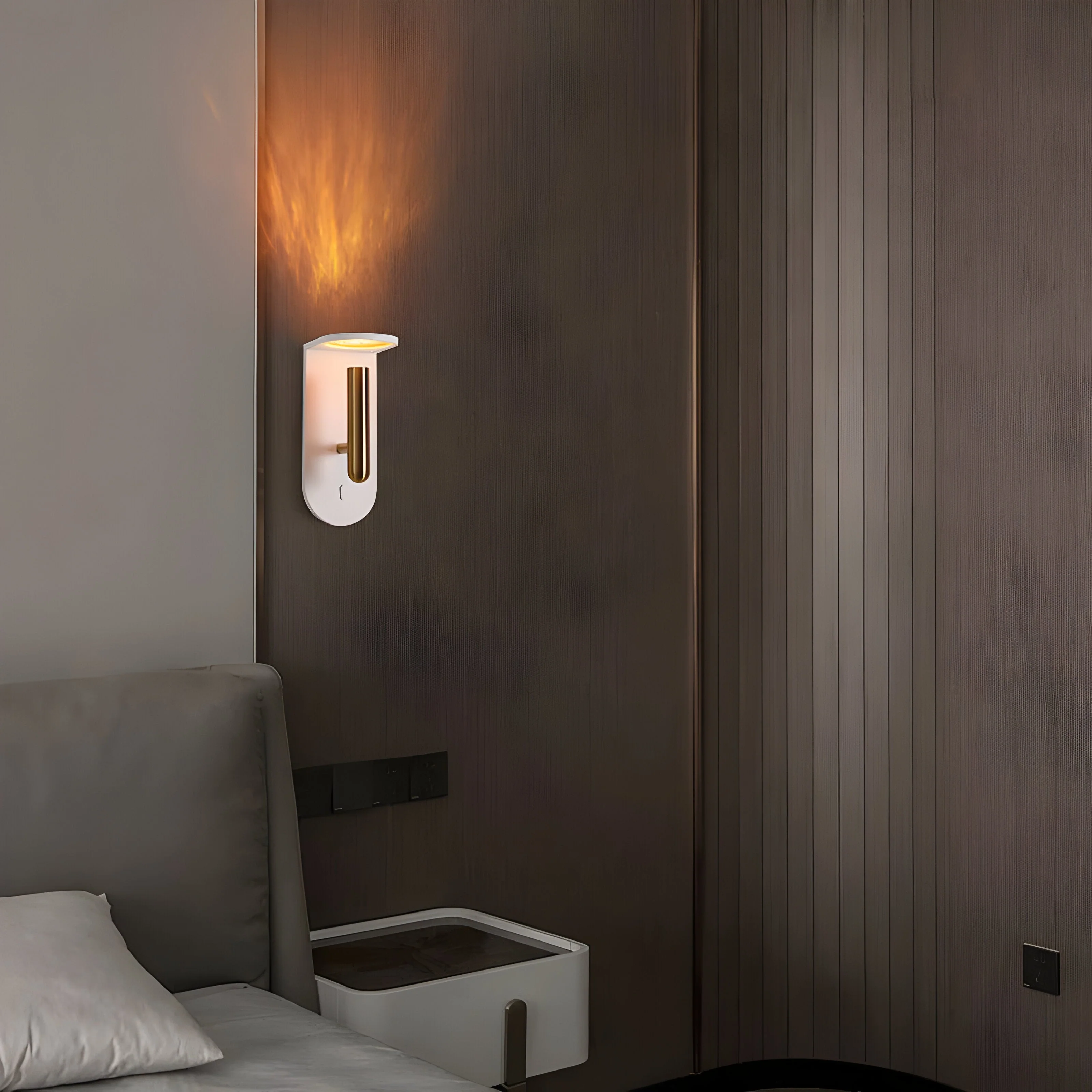 NordiFlame – Einstellbare nordische LED-Wandleuchte mit Flammeneffekt - Image 4