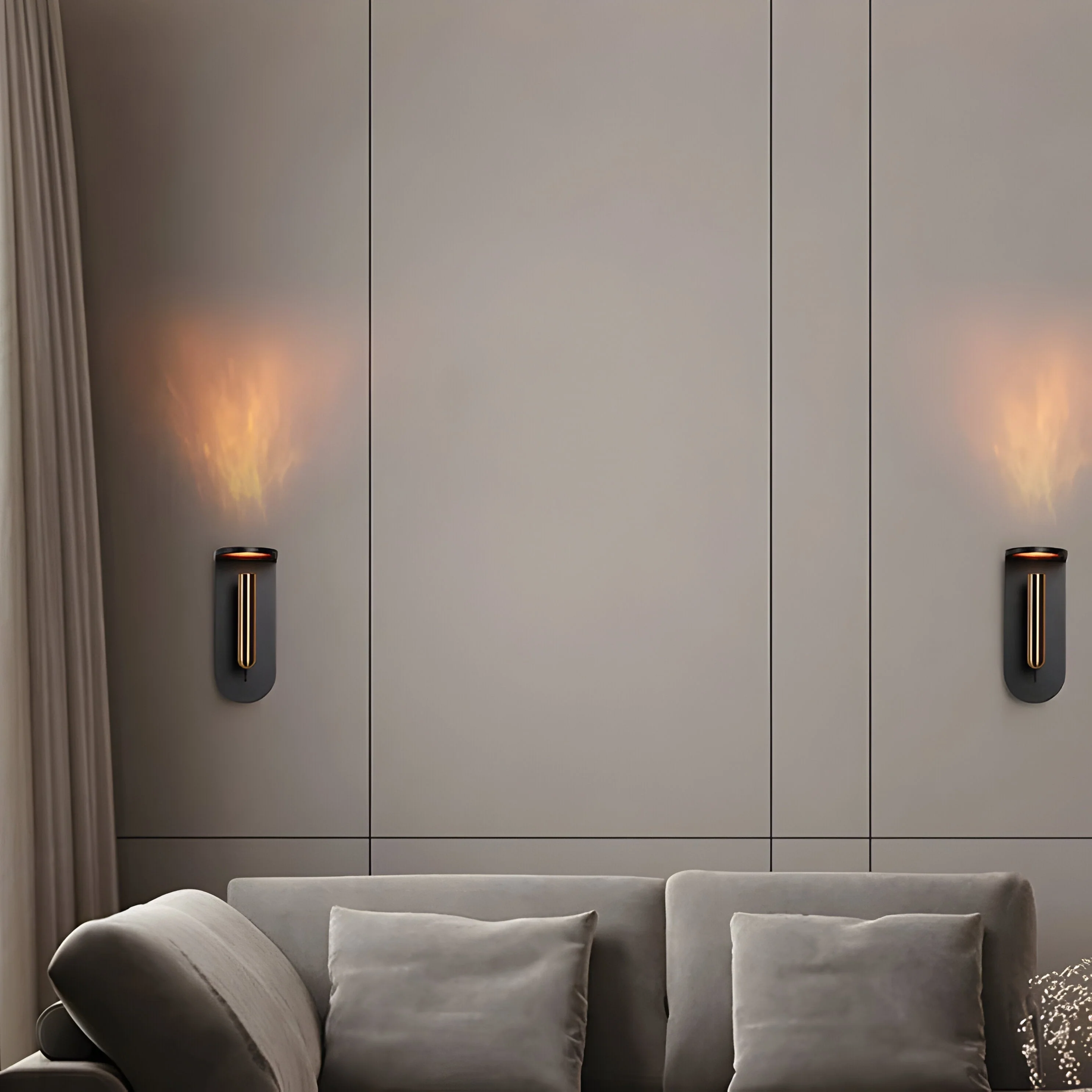 NordiFlame – Einstellbare nordische LED-Wandleuchte mit Flammeneffekt - Image 5