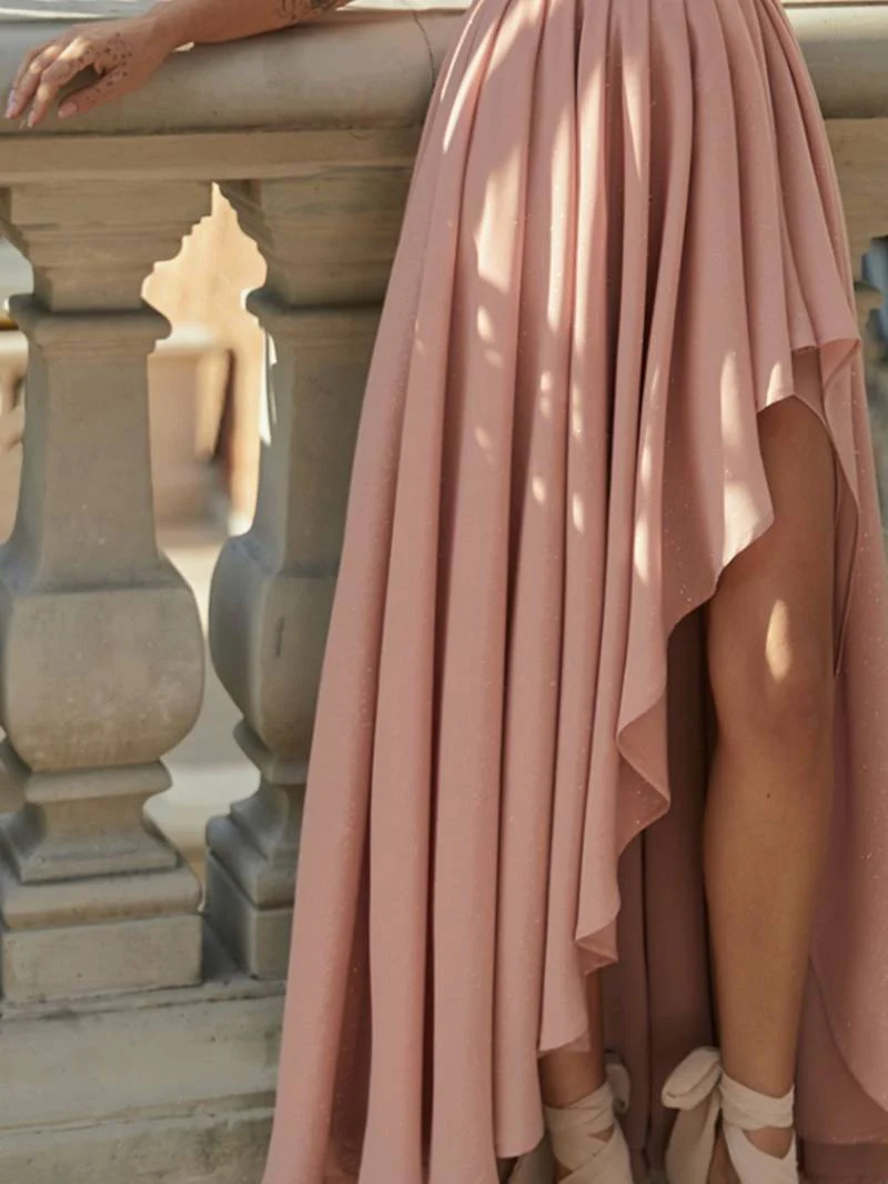 Novella | Anmutiges Drapieren Damen Abendkleid