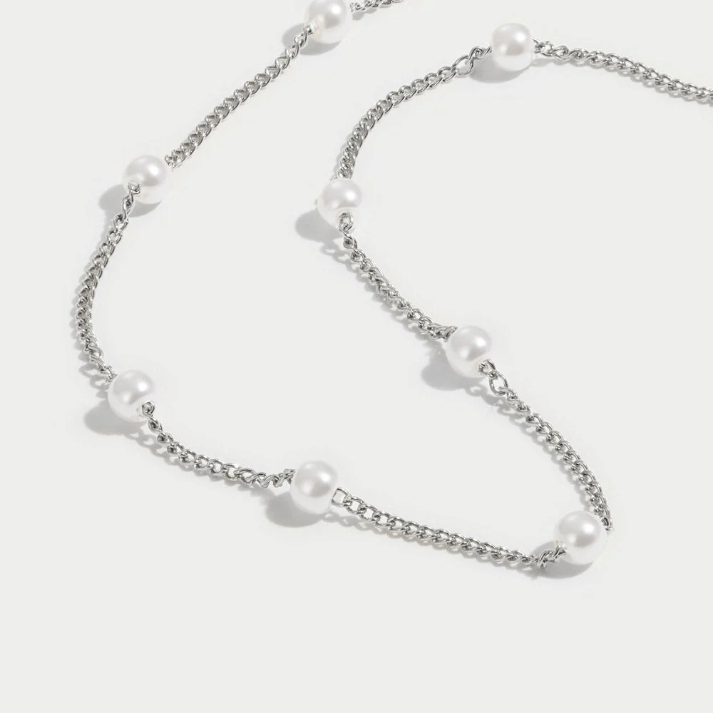 Nura Pearl 18K Silber Halskette - Image 2
