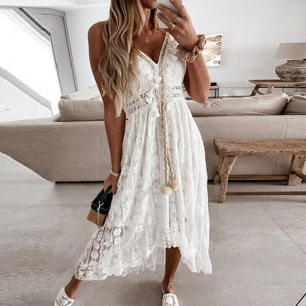 Oceanna | Elegantes Boho Maxikleid - fließend & bequem - Image 3