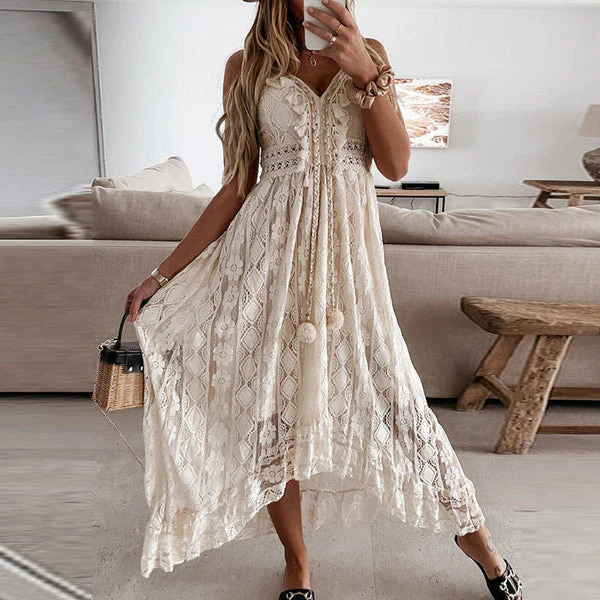 Oceanna | Elegantes Boho Maxikleid - fließend & bequem - Image 5