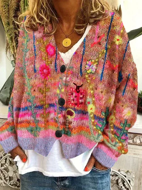 Octani | retro damen strickjacke - Image 3