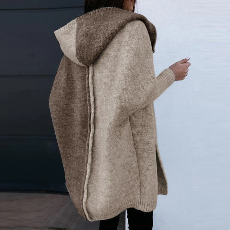 Offene Damen Strickjacke Mit Kragen | Langer Cardigan Stil